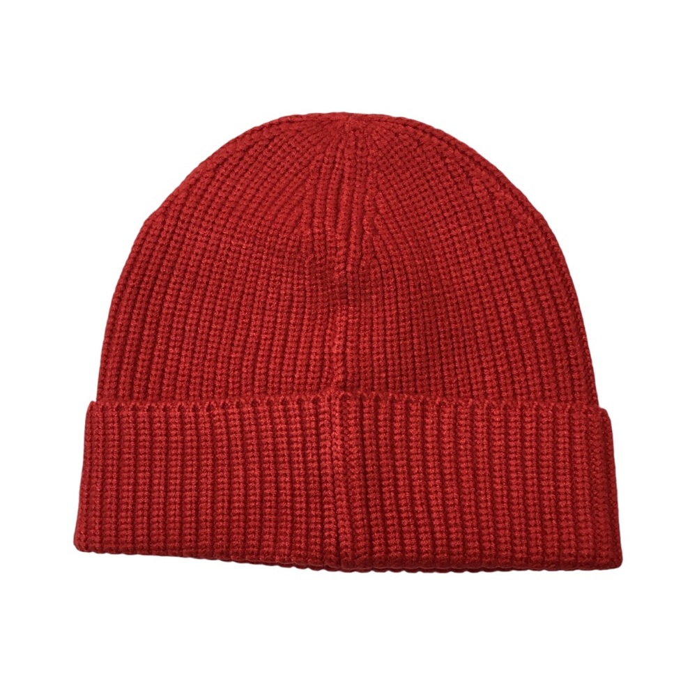 J.Crew Factory Red Ribbed Beanie - Picture 2 of 4